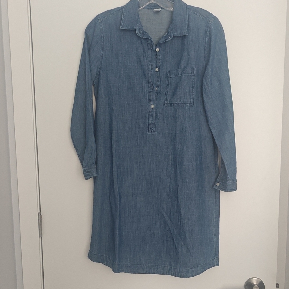 Old Navy Long Sleeve Denim Dress